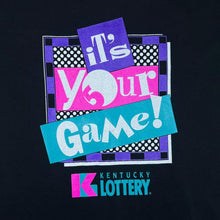 Load image into Gallery viewer, Vintage 90&#39;s KENTUCKY LOTTERY &quot;It&#39;s Your Game!&quot; Souvenir Graphic Single Stitch T-Shirt
