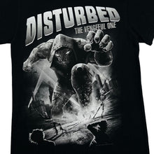 Load image into Gallery viewer, DISTURBED &quot;The Vengeful One&quot; Graphic Spellout Alternative Heavy Metal Band T-Shirt
