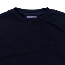 Load image into Gallery viewer, Early 00&#39;s Nike Embroidered Mini Swoosh Logo Black Crewneck Sweatshirt
