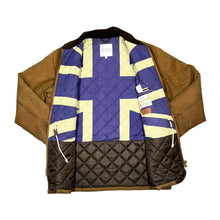 Load image into Gallery viewer, JAMES AUBREY HERITAGE British Millerain Union Jack Lined Wax Country Farmers Jacket
