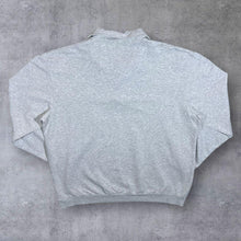 Load image into Gallery viewer, Vintage Embroidered Pheasant Bird Nature Grey Collared Sweatshirt
