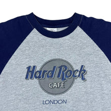 Load image into Gallery viewer, Vintage HARD ROCK CAFE &quot;London&quot; Souvenir Logo Spellout Graphic Raglan T-Shirt
