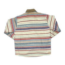 Load image into Gallery viewer, Vintage 90&#39;s ROCKY MOUNTAIN &quot;Jacksonhole Wyoming&quot; Embroidered Logo Multi Striped Flannel Shirt
