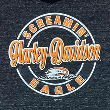 Load image into Gallery viewer, HARLEY DAVIDSON (2015) &quot;Screamin&#39; Eagle&quot; Biker Logo Graphic Deep V-Neck T-Shirt
