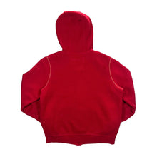 Load image into Gallery viewer, NFL SAN FRANCISCO 49ERS Embroidered Logo Spellout Fleece Lined Red Zip Hoodie
