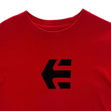 Load image into Gallery viewer, ETNIES Classic Skater Big Logo Graphic Red Short Sleeve Cotton T-Shirt
