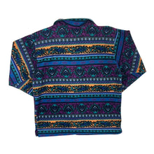 Load image into Gallery viewer, Vintage 90&#39;s ETIREL Crazy Abstract Patterned Zip Fleece Sweatshirt
