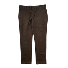 Load image into Gallery viewer, DICKIES &quot;Slim Fit&quot; Classic Brown Worker Skater Chinos Pants Trousers Bottoms
