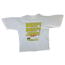 Load image into Gallery viewer, Vintage Tamaran Canary Islands &quot;Jeep Safari&quot; Souvenir Spellout Graphic Grey T-Shirt
