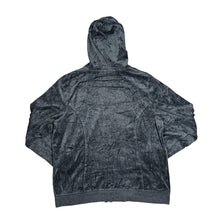 Load image into Gallery viewer, LANE BRYANT Classic Basic Essential Velvet Velour Zip Hooded Tracksuit Top
