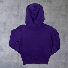 Load image into Gallery viewer, Champion Classic Embroidered Big Logo Spellout Purple Pullover Hoodie
