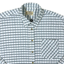 Load image into Gallery viewer, Vintage Mauro Lesandro White Grey Plaid Check Cotton Long Sleeve Flannel Shirt
