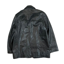 Load image into Gallery viewer, Vintage LEATHERWEAR Classic Black Genuine Real Leather Blazer Jacket
