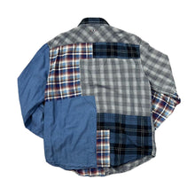 Load image into Gallery viewer, NAPAPIJRI Geographic &quot;Regular Fit&quot; Patchwork Plaid Check Long Sleeve Cotton Shirt
