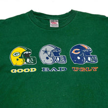 Load image into Gallery viewer, Vintage Oneita NFL “Good Bad Ugly” Packers Cowboys Bears Football Single Stitch T-Shirt
