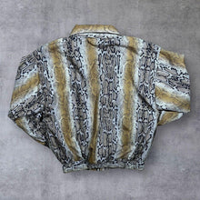 Load image into Gallery viewer, Vintage 90's Anney Sports Snakeskin Print Patterned Shell Windbreaker Track Jacket
