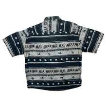 Load image into Gallery viewer, Vintage 90's Casa Moda Crazy Abstract Patterned Short Sleeve Shirt
