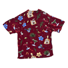 Load image into Gallery viewer, Early 00&#39;s BIG DOGS Hawaiian Tropical Floral Patterned Rayon Open Collar Short Sleeve Shirt
