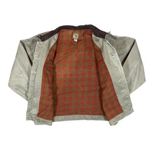Load image into Gallery viewer, Vintage 90&#39;s MARLBORO Flannel Lined Leather Collared Denim Trucker Jacket
