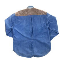 Load image into Gallery viewer, Vintage 90's OSCAR WASHINGTON Cowboy Western Style Long Sleeve Blue Denim Shirt
