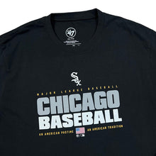 Load image into Gallery viewer, &#39;47 x MLB CHICAGO WHITE SOX &quot;Chicago Baseball&quot; Spellout Graphic T-Shirt
