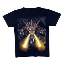 Load image into Gallery viewer, Early 00&#39;s ROCKVOLUTION Gothic Fantasy Medieval Dragon Graphic Black T-Shirt
