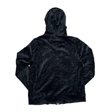 Load image into Gallery viewer, Early 00's Y2K Classic Basic Essential Velvet Velour Zip Hooded Tracksuit Top
