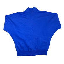 Load image into Gallery viewer, Vintage 90's Classic Blue Batwing Oversized Button Cardigan Sweatshirt
