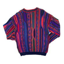 Load image into Gallery viewer, Vintage 90's Heritage Toronto Crazy Abstract 3D Knit Patterned Cotton Jumper
