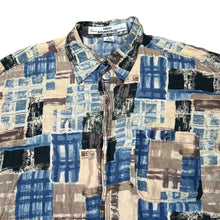 Load image into Gallery viewer, Vintage 90&#39;s HIGH ADVANTAGE Crazy Abstract Patterned Long Sleeve Silk Shirt
