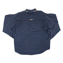 Load image into Gallery viewer, Vintage COLUMBIA Plaid Check Leather Shoulder Panel Long Sleeve Button-Up Flannel Shirt
