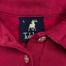 Load image into Gallery viewer, Vintage 90’s TULCHAN Embroidered Cottage Core Patch Collared Sweatshirt
