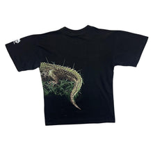 Load image into Gallery viewer, Vintage Planet Earth &quot;Australia Zoo&quot; Crocodile Souvenir Wildlife Graphic Black T-Shirt
