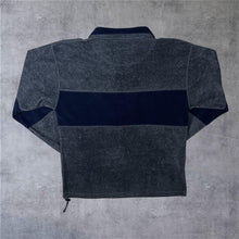 Load image into Gallery viewer, Vintage Gola Mini Logo Dark Grey Navy Blue 1/4 Zip Pullover Fleece Sweatshirt
