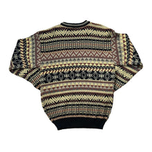 Load image into Gallery viewer, Vintage 90&#39;s Abstract Grandad Patterned Knit Sweater Jumper
