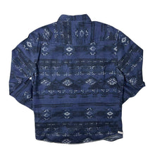 Load image into Gallery viewer, Bonobo Jeans Crazy Aztec Patterned Navy Blue Cotton Long Sleeve Shirt

