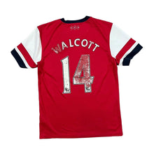 Load image into Gallery viewer, Nike ARSENAL FC &quot;WALCOTT 14&quot; Fly Emirates Home Football Shirt Jersey Top
