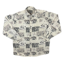 Load image into Gallery viewer, Vintage Woods &amp; Water Labrador Animal Wildlife All-Over Print Long Sleeve Button-Up Shirt
