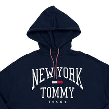 Load image into Gallery viewer, TOMMY JEANS Tommy Hilfiger “NEW YORK” Embroidered Logo Spellout Pullover Hoodie
