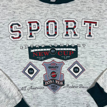 Load image into Gallery viewer, Vintage 90&#39;s SPORT EXTRA COMFORT &quot;New Cup&quot; Spellout Graphic Crewneck Sweatshirt
