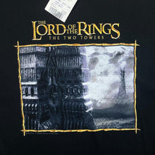 Load image into Gallery viewer, Vintage The Lord Of The Rings &quot;The Two Towers&quot; Fantasy Movie Graphic Black T-Shirt

