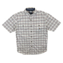 Load image into Gallery viewer, Carhartt Rugged Flex &quot;Relaxed Fit&quot; Plaid Check Short Sleeve Cotton Blend Shirt
