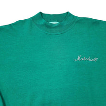 Load image into Gallery viewer, Vintage 90&#39;s MARSHALL AMPLIFICATION Embroidered Mini Logo Spellout Crewneck Sweatshirt
