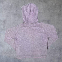 Load image into Gallery viewer, Early 00's Weird Fish Classic Baby Pink Macaroni Knit Pullover Hoodie
