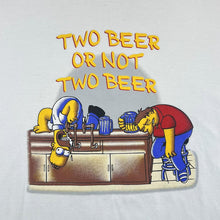 Load image into Gallery viewer, The Simpsons &quot;Two Beer Or Not Two Beer&quot; Homer Barney TV Show Graphic White T-Shirt
