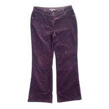 Load image into Gallery viewer, Early 00&#39;s LAURA ASHLEY Floral Pocket Purple Corduroy Cord Trousers
