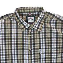 Load image into Gallery viewer, Rydale &quot;New Harvester&quot; Brown Beige White Country Check Short Sleeve Cotton Blend Shirt
