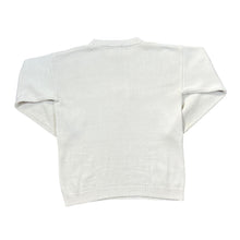 Load image into Gallery viewer, Vintage 90&#39;s PULI DESIGNS &quot;Natural&quot; Embroidered Sheep Cable Knit Acrylic Sweater Jumper
