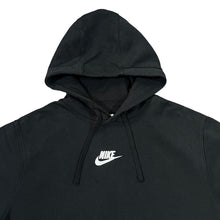Load image into Gallery viewer, NIKE Embroidered Mini Centre Logo Tape Sleeve Black Pullover Hoodie
