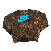Load image into Gallery viewer, NIKE &quot;Swoosh Just Do It&quot; Graphic Logo Spellout Tie Dye Crewneck Sweatshirt
